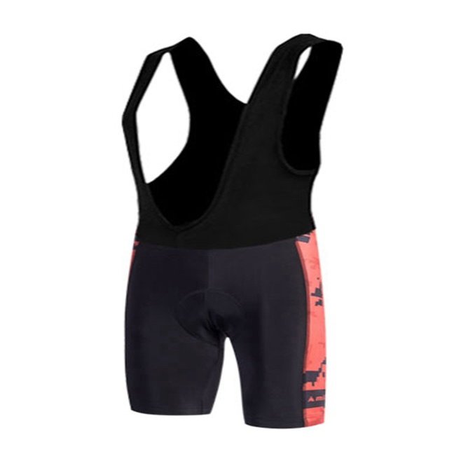 Uriah Men's Cycling Bib Shorts Black 3D Coolmax Gel Padded Pixel Red Size XXL(CN)
