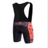 Uriah Men's Cycling Bib Shorts Black 3D Coolmax Gel Padded Pixel Red Size XXL(CN) view 2