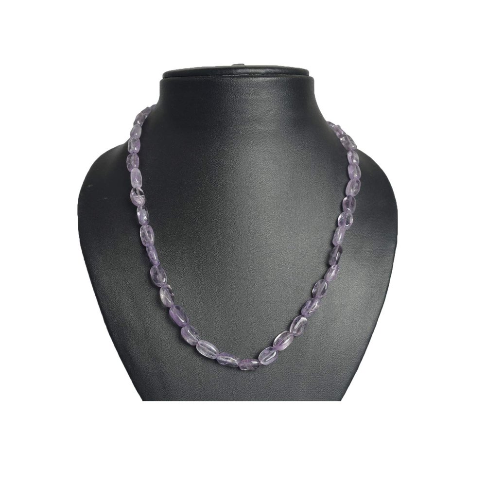 122.00 Ct Natural AA++ Violet Amethyst Healing Crystal and Gems Loose Beads One Strand DR-475