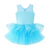 Alvivi Kids Girls Sleeveless Sequined Ballet Dance Gym Leotard Tutu Dress Ballroom Dancing Outfit Costume Dancewear Blue 6 Years view 4
