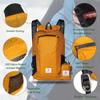 4Monster Hiking Daypack,Water Resistant Lightweight Packable Backpack for Travel Camping Outdoor (A-orange, 24L) view 2