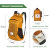 4Monster Hiking Daypack,Water Resistant Lightweight Packable Backpack for Travel Camping Outdoor (A-orange, 24L) view 3