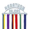 Medal Hanger Display | MARATHON MAJORS | Metal | Wall Mounted Running Medal Holder view 1