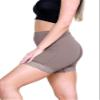 Womens Scallop Lace Trim Plain Gym Bike Tights Viscose Cycling Shorts Hot Pants Mocha view 3