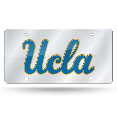 NCAA UCLA Bruins Laser Inlaid Metal License Plate Tag, Silver