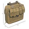 Galati Gear Double Pistol Case with 10 Magazine Pockets (Coyote Brown) view 2