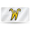 Rico Industries NCAA Wichita State Shockers Laser Inlaid Metal License Plate Tag view 1