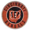 Fan Creations Cincinnati Bengals Wood Sign 12 Inch Round State Design view 1
