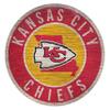 Fan Creations Kansas City Chiefs Wood Sign 12 Inch Round State Design view 1
