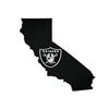 Fan Creations Oakland Raiders Wood Sign 12 Inch State Shape Design view 1