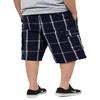 Shaka Wear Plaid Cargo Shorts for Men, Sizes S-5XL (XL, Navy) view 2