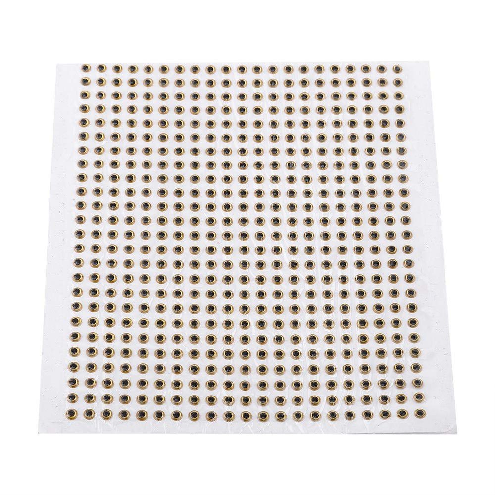 3Mm Fish Eyes,3D Fishing Eyes, 500pcs Waterproof DIY Tackle Accessory 3/4/5mm(3mm Gold)
