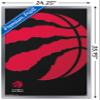 Trends International NBA Toronto Raptors - Logo 18 Wall Poster, 22.375" x 34", Silver Framed Version view 3