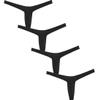JAXFSTK Men Ice-Silk Booty Thong Slim Cut G-String Underwear Male Mini Bikini Sexy Guys Pouch T-Back Pants Pack of 4 XL Black view 1