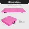 BalanceFrom 6x2 Feet 3-Panel Folding Gymnastics Mat  2-Inch Thick Pad with Vinyl Surface and Carrying Handles for Tumbling, Yoga, Pilates, Home Workouts, and Martial Arts view 3