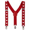 Baby Boy Cake Smash First Birthday Y Back Clip Suspenders Boxer Short Pants Bloomers Bowtie Outfits Photography Props Red & Heart Boxers view 3