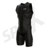 Sparx Men's Elite Triathlon Suit Trisuit SpeedSuit Skinsuit Swim-Bike-Run Triathlon Race Suit (Small, Black) view 2