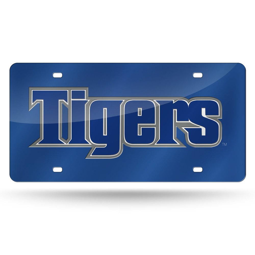 Rico Industries NCAA Memphis Tigers Laser Inlaid Metal License Plate Tag