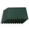 We Sell Mats 3/8 Inch Thick Multipurpose Exercise Floor Mat with EVA Foam, Interlocking Tiles, Anti-Fatigue for Home, or Gym, Hunter Green, 24 Sq Ft view 1