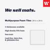 We Sell Mats 3/8 Inch Thick Multipurpose Exercise Floor Mat with EVA Foam, Interlocking Tiles, Anti-Fatigue for Home, or Gym, Hunter Green, 24 Sq Ft view 2