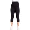 Motherhood Maternity Women's Basic Layering Secret Fit Over The Belly Crop Pregnancy Legging, Black, Small view 2
