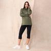 Motherhood Maternity Women's Basic Layering Secret Fit Over The Belly Crop Pregnancy Legging, Black, Small view 3