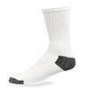 12 Pairs Mens Sports Crew Socks Cotton Calf Cushioned Athletics White Size 10-13 view 3