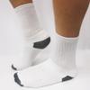 12 Pairs Mens Sports Crew Socks Cotton Calf Cushioned Athletics White Size 10-13 view 4