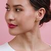 18k White Gold Plated 925 Sterling Silver Ball Stud Earrings, Hypoallergenic earrings Studs Earring for Women 4mm view 3
