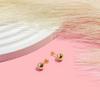18k White Gold Plated 925 Sterling Silver Ball Stud Earrings, Hypoallergenic earrings Studs Earring for Women 4mm view 4