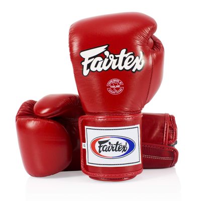 Fairtex BGV5 Muay Thai Boxing Gloves for Men, Women, Kids | Special Lock Thumb Design | MMA Gloves, Kickboxing | Premium Quality, Light Weight & Shock Absorbent Boxing Gloves -(Red/120z)