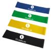Sveltus Unisex Adult Latex Band (Set of 4, Black, Yellow, Green, Blue view 1