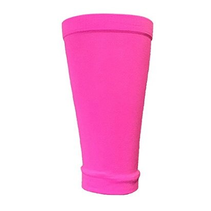 Shin Guard Sleeves for Soccer (2 Pair Pack) (Neon Pink)