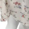Floral Print 3/4 Sleeve Kimono Style Chiffon Cardigan White SM view 3