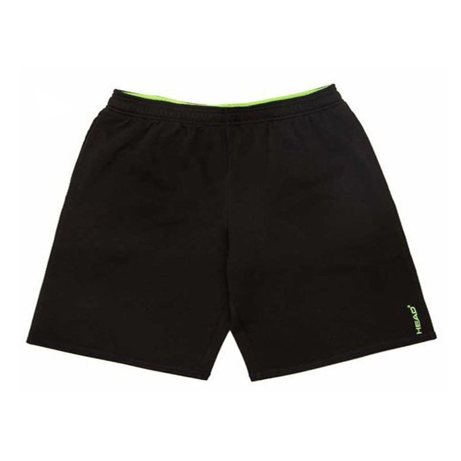 New HEAD Youth Fleece Lined Short, Black/Green. Size: Medium 10/12, NWT