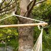 Thxbye Hammock Cotton Swing Camping Hanging Rope New Chair Wooden Beige White Outdoor view 3