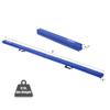 ZELUS 8ft. Folding Gymnastics Balance Beam, Floor Balance Beam w/Carry Handles Anti-Slip Base for Kids, Beginners & Professional Gymnasts (8 ft, Blue) view 2