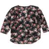 Alfani Womens Printed Knit Blouse, Black, 8 view 1