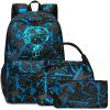 Bluboon School Backpack for Boys Teens Bookbag Travel Daypack Kids Girls Lunch Bag Pencil Case view 1