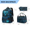 Bluboon School Backpack for Boys Teens Bookbag Travel Daypack Kids Girls Lunch Bag Pencil Case view 4