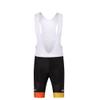 Uriah Men's Cycling Bib Shorts White 3D Coolmax Gel Padded Orange Style Size XL(CN) view 3