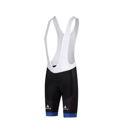 Uriah Men's Cycling Bib Shorts White 3D Coolmax Gel Padded Blue Hill Size M(CN)