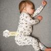 Burt's Bees Baby baby boys Pajamas, Tee Pant 2-piece Pj Set, 100% Organic Cotton and Toddler Pajama Bottoms, Eggshell A-bee-c, 18 Months US view 3