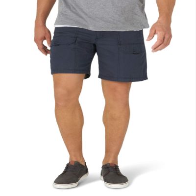 Wrangler Authentics Men's Canvas Utility Hiker Short, Newport Navy, 52