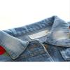 Abolai Baby Girls' Rose Embroidery Button Down Jeans Jacket Top Blue 100 view 3