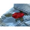 Abolai Baby Girls' Rose Embroidery Button Down Jeans Jacket Top Blue 100 view 4