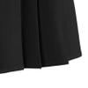 EXCHIC Women's A-Line Mini Skirt Stretchy High Waist Pleated Tennis Skirts Plaid School Uniform Dance Casual Wear (L, Black) view 3