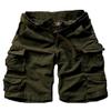 FOURSTEEDS Women's Cotton Loose Fit Multi-Pockets Camouflage Casual Twill Bermuda Cargo Shorts with Belt Army Green US 2 view 1