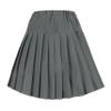 EXCHIC Women's A-Line Mini Skirt Stretchy High Waist Pleated Tennis Skirts Plaid School Uniform Dance Casual Wear (XL, Grey) view 4