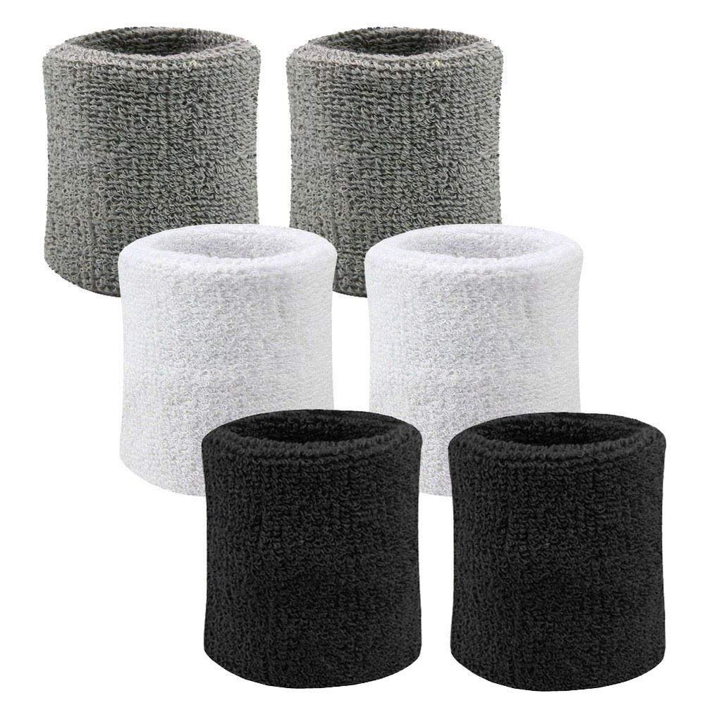 Amyzor 6X Sweatband Headband Wristband for Sports Basketball, Running, Tennis, Workout